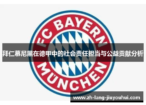 拜仁慕尼黑在德甲中的社会责任担当与公益贡献分析
